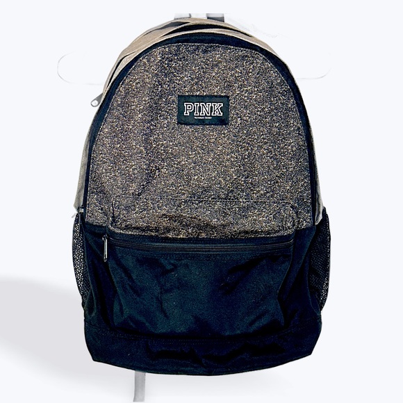 PINK Victoria's Secret Handbags - Victoria Secret Pink backpack in black and gray